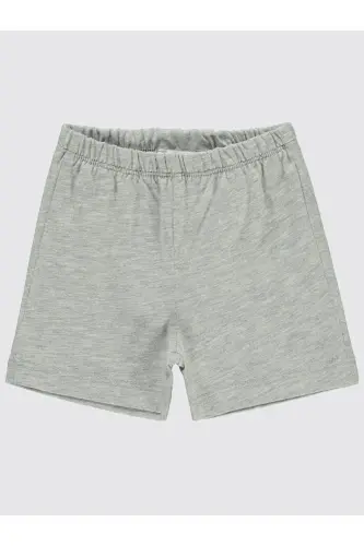Yandan Dikişli 6-18 Ay Unisex Şort - Gri Standart-Grimelanj - CIVIL BABY (1)