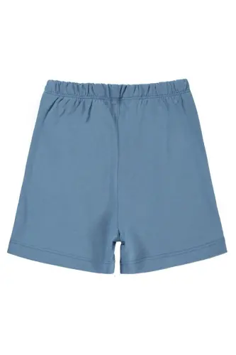 Yandan Dikişli 6-18 Ay Unisex Şort - Mavi 6-9 Ay-İndigo - CIVIL BABY (1)