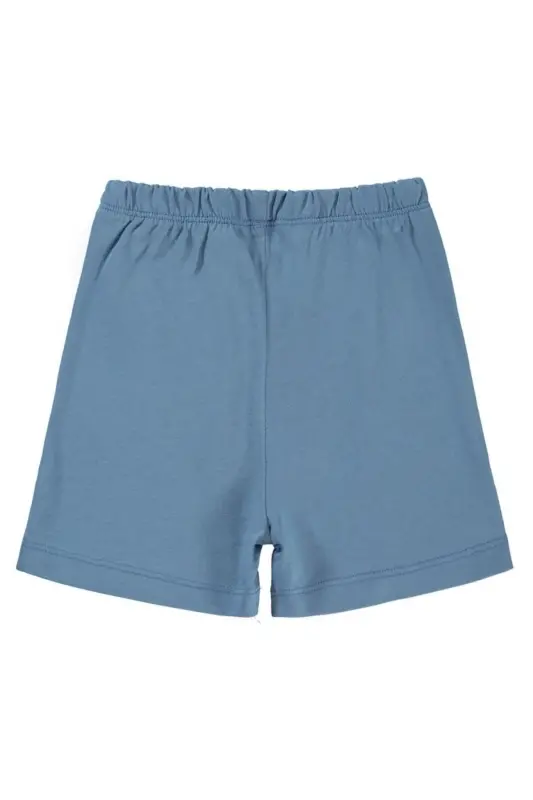 Yandan Dikişli 6-18 Ay Unisex Şort - Mavi 6-9 Ay-İndigo - 2