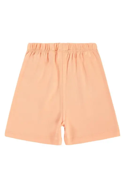 Yandan Dikişli 6-18 Ay Unisex Şort - Pudra 12-18 Ay-Somon - 2