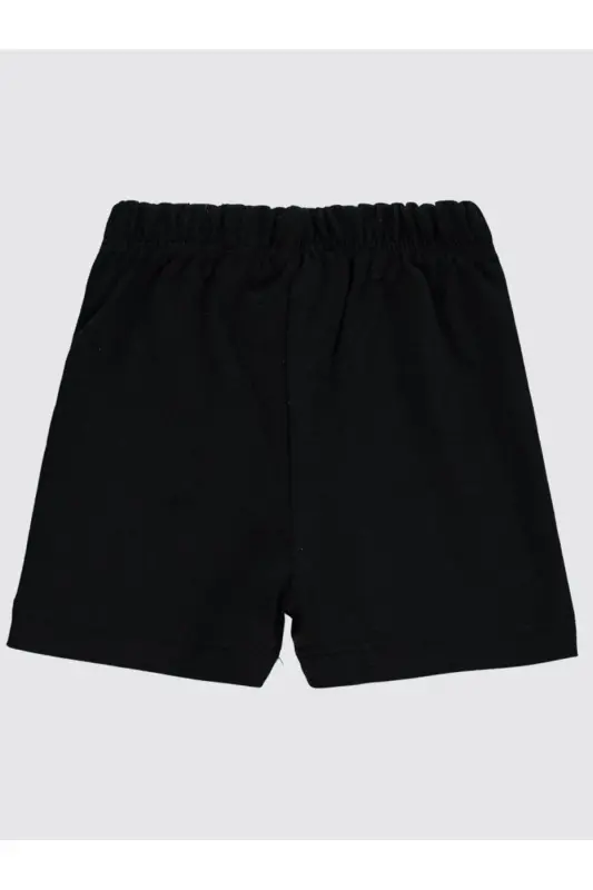 Yandan Dikişli 6-18 Ay Unisex Şort - Siyah 18-24 Ay-Siyah - 2