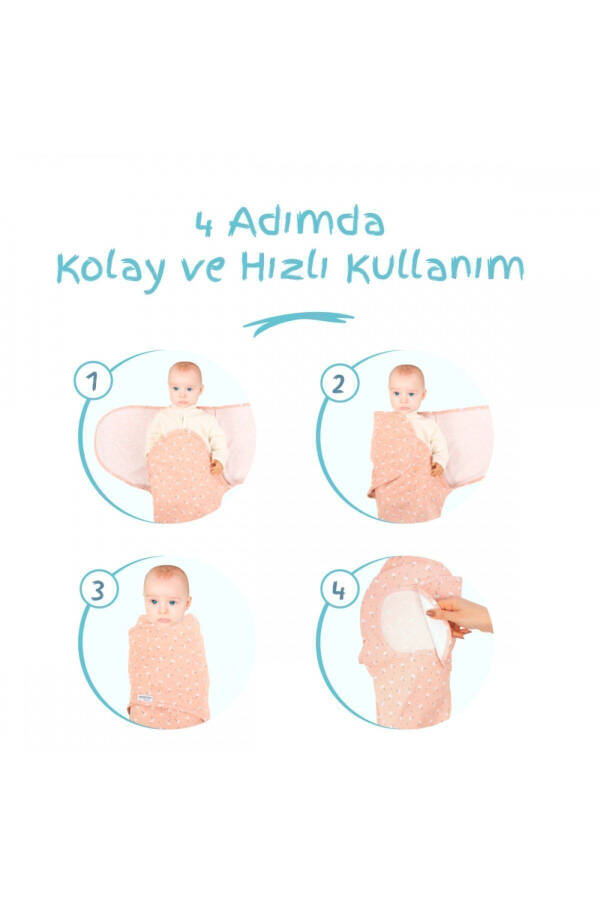 Yangi mavsum 0 - 3 oylik naqshli kundak paxta - 11
