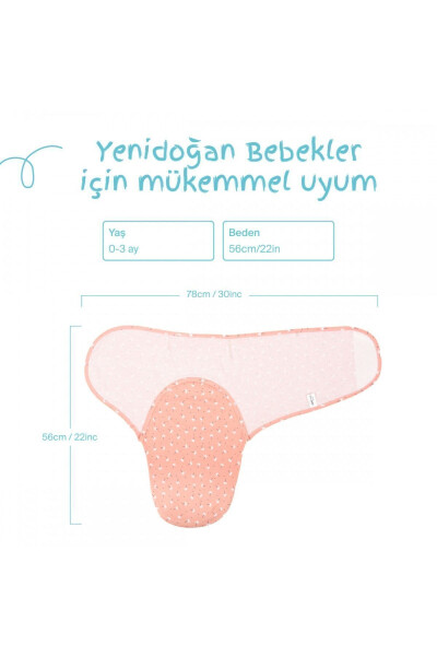 Yangi mavsum 0 - 3 oylik naqshli kundak paxta - 12