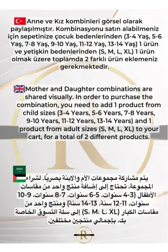 Yangi Mavsum 3 Ip Ichki Shardonli Katta hajmli Upali Bolalar va Ayollar Sviter Ona-Qiz Koleksiyonu-pushti - 6