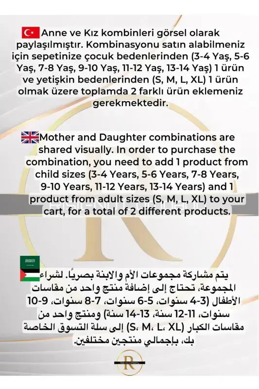 Yangi Mavsum 3 Ip Ichki Shardonli Katta hajmli Upali Bolalar va Ayollar Sviter Ona-Qiz Koleksiyonu-pushti - 6