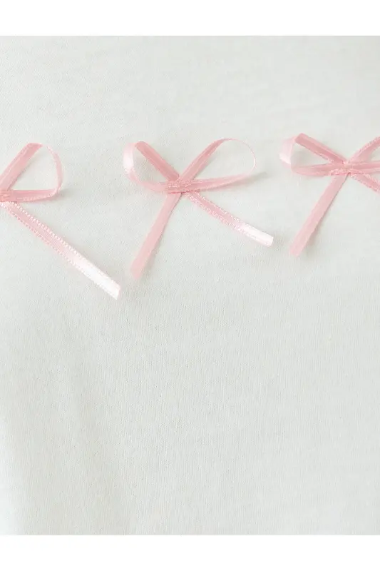 Yangi mavsum Crop Velosiped Yoqali Qisqa Yengli Slim Fit - 6