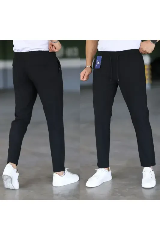 YANGI MAVSUM DUBLE PACHA JOGGER SHIM - QORA - SON BAZAR