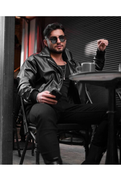YANGI MAVSUM ERKAKLAR UChUN OVERSIZE CHARM TERI KURTKASI - S&M CLOTHİNG (1)