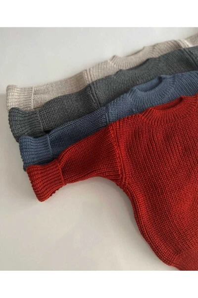 Yangi mavsum Extra Elastik Velosiped Yoqasi Unisex Chaqaloq & Bolalar Sviteri (0-5 Yosh) - 3