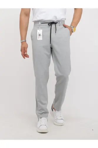 YANGI MAVSUM YARIM LASTIK JOGGER SHIM - KULRANG - 1