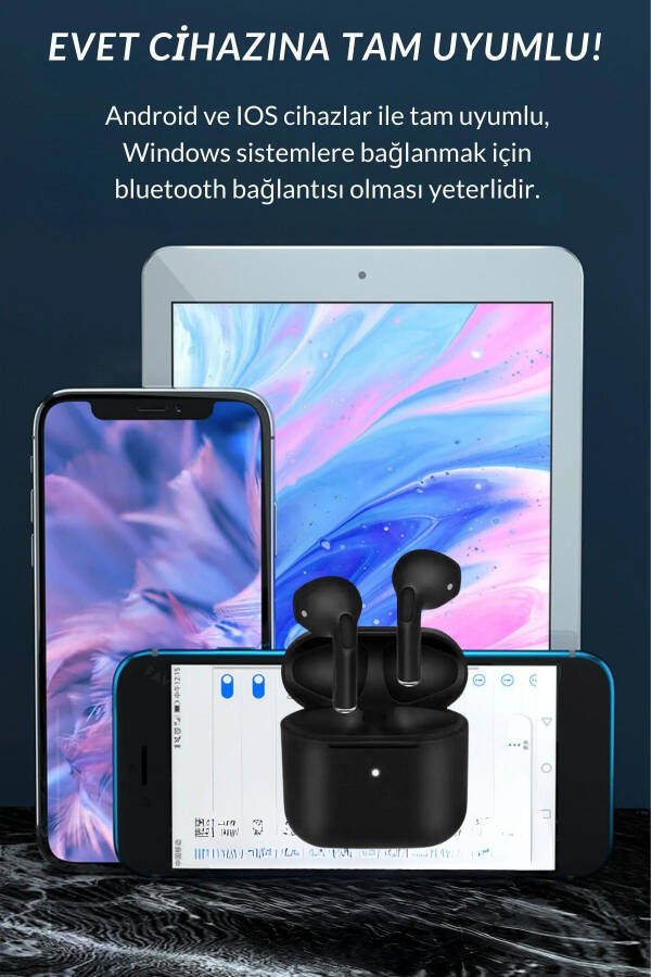 Yangi Pro 5 Plus Bluetooth Quloqchin Ios Android Moslashli A+ Sifatli Hd Ovoz Sifati - 5