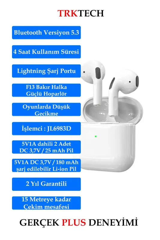 Yangi Pro 5 Plus Ios Android Moslashli A Sifatli Hd Ovoz Ishlashi Bluetooth Quloqchinlar - 4