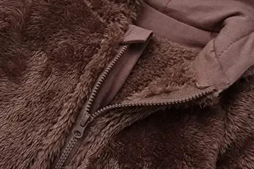 Yangi tug'ilgan chaqaloq kombinezoni kapüşonli polar romperl uzun qisma onesie tashqi kiyimlar - 3