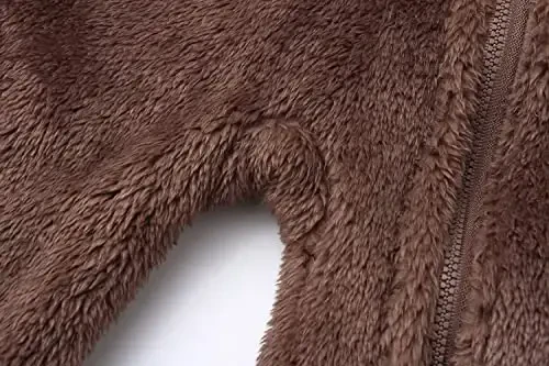 Yangi tug'ilgan chaqaloq kombinezoni kapüşonli polar romperl uzun qisma onesie tashqi kiyimlar - 6