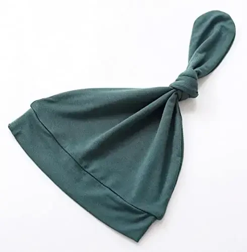 Yangi tug'ilgan chaqaloq o'g'il bolalar qizlar tugunli ko'ylak shapka to'plami Yumshoq bambuk viskozali chaqaloqlar uchun uxlash uchun ko'ylak qo'lqopli chaqaloqlar uchun uyqu ko'ylagi - 6