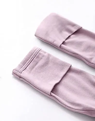 Yangi tug'ilgan chaqaloq o'g'il bolalar qizlar tugunli ko'ylak shapka to'plami Yumshoq bambuk viskozali chaqaloqlar uchun yopinchiq qo'lqopli chaqaloq uyqu ko'ylagi - 5