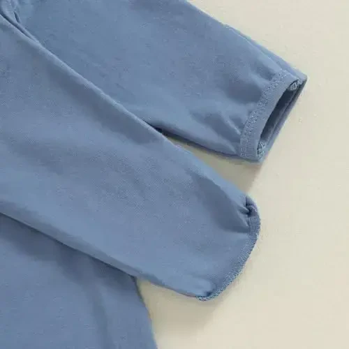 Yangi tug'ilgan chaqaloq o'g'il qiz uy kiyimlari chaqaloq uyqu kostyumi tungi ko'ylak liboslari yoqimli kuz qish pijamalari va shlyapa - 4