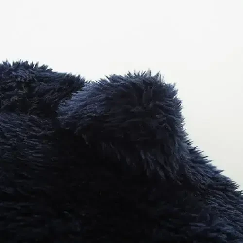 Yangi tug'ilgan chaqaloq o'g'il qizlar uchun multfilm junli kapüşonli kurtka palto quloqlari bilan issiq Todder bolalar ustki kiyimi fermuarli 1-6Y - 5