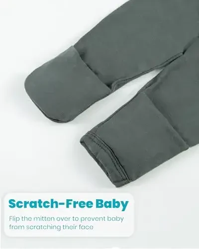 Yangi tug'ilgan chaqaloq tugunli ko'ylagi, o'ta yumshoq ipakdek chaqaloq uyqu kiyimi, qo'lqopli, kamonli va shapkali qizaloq uchun uyqu ko'ylagi to'plami - 6