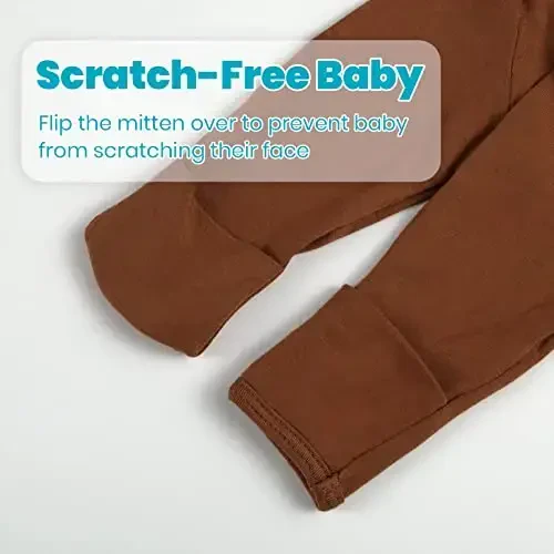 Yangi tug'ilgan chaqaloq uchun tugunli ko'ylak, juda yumshoq ipakdek chaqaloq uchun uyqu libosi, qo'lqopli, kamonli va shapkali chaqaloq qiz uchun uyqu ko'ylagi to'plami - 4