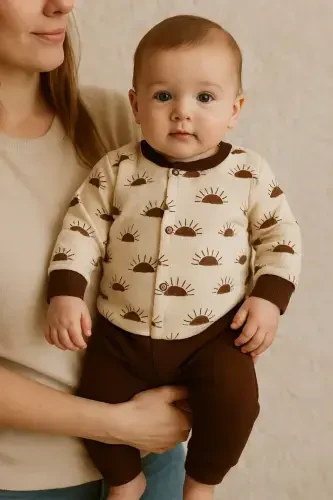 Yenidoğan Organik Pamuk 2’li Kız Erkek Bebek Takım - anne dokunuşu gibi KUZUM BEBE (1)