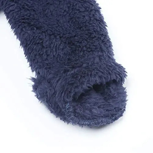 Yangi tug'ilgan chaqaloqlar uchun qor kostyumi, jun bilan qoplangan kombinezonlar, go'daklar uchun issiq kapüşonlu romper - 5