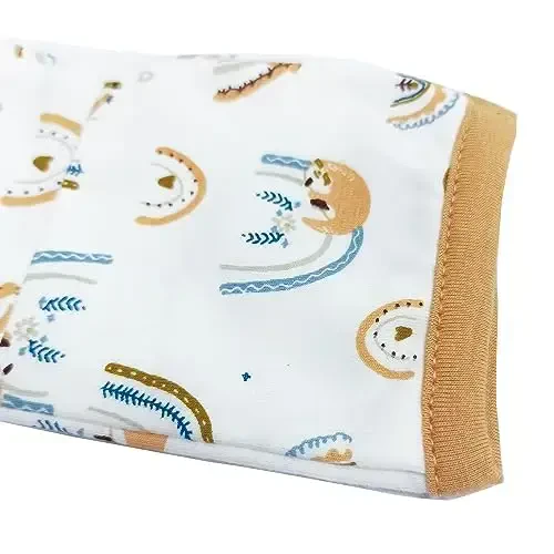 Yangi tug'ilgan tugunli tungi ko'ylak uzun yengli mos keladigan shlyapa to'plami 3 dona, chaqaloqlar uchun unisex uy kiyimlari qo'lqopli manjetlar bilan o'g'il qizlar uchun 0-3 oy - 5