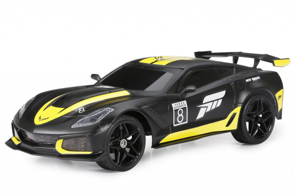 Yangi Yorqin (1:16) Forza Corvette Akumulyatorli Masofadan boshqariladigan Qora Mashina, 942U-1 Bolalar o'smirlari uchun - 8
