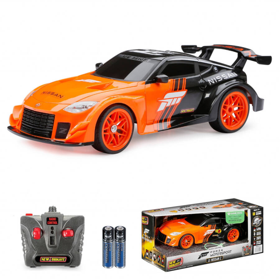 Yangi Yorqin (1:16) Forza Nissan Z Batareya Masofadan boshqariladigan Sport Avtomobili, Toʻq sariq 942U-5 Bolalar - 1