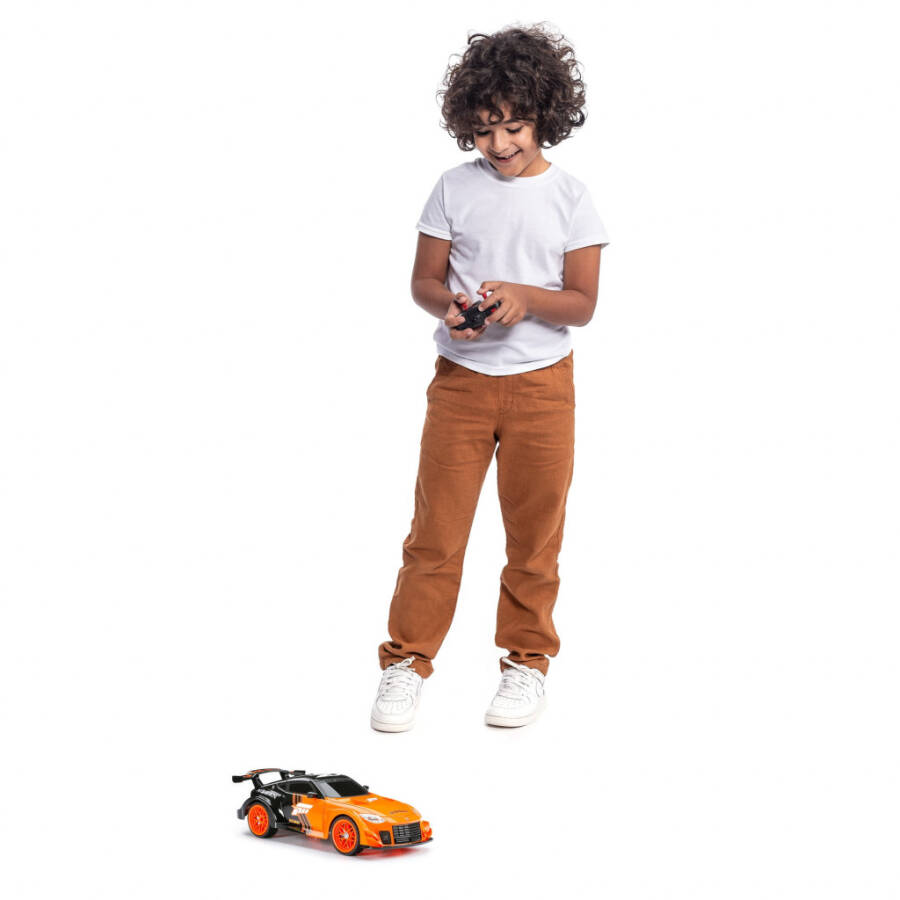 Yangi Yorqin (1:16) Forza Nissan Z Batareya Masofadan boshqariladigan Sport Avtomobili, Toʻq sariq 942U-5 Bolalar - 3