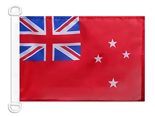 Yangi Zelandiya fuqarolik bayrog'i dengiz bayrog'i 18'' x 12'' - Yangi Zelandiya - Kivi savdo bayroqlari 30 x 45 sm. - Qayiq uchun banner 12x18 dyuym - AZ FLAG - 1