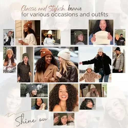 YANIBEST Ayollar uchun atlas astarli shapka Ayollar uchun qishki shapkalar Erkaklar ipak astar Yumshoq qulay iliq manjetli kamroq statik - 5
