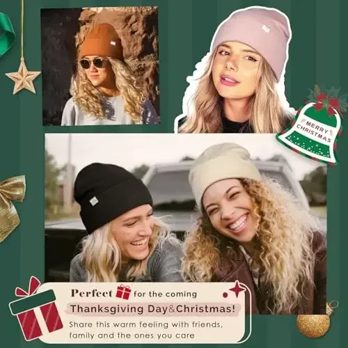 YANIBEST Ayollar uchun atlas astarli shapka Ayollar uchun qishki shapkalar Erkaklar ipak astarli yumshoq qulay issiq manjetli kamroq statik - YANIBEST (1)