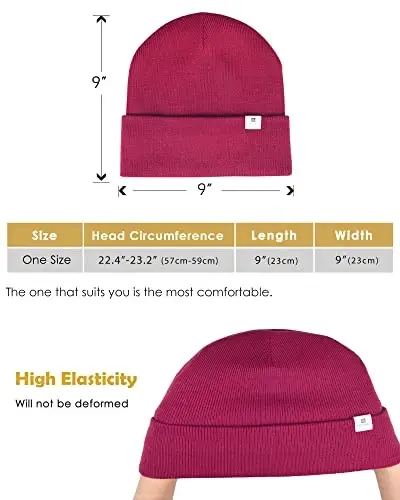 YANIBEST Satin Lined Beanie for Women Reduce Frizz Winter Hats for Women Men Silk Lining Soft Slouchy Warm Cuffed Less Static - 4