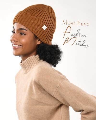 YANIBEST Winter Hats for Women Satin Lined Beanie for Cold Weather Beanie Hat for Women Men Winter Warm Knit Hats - YANIBEST (1)