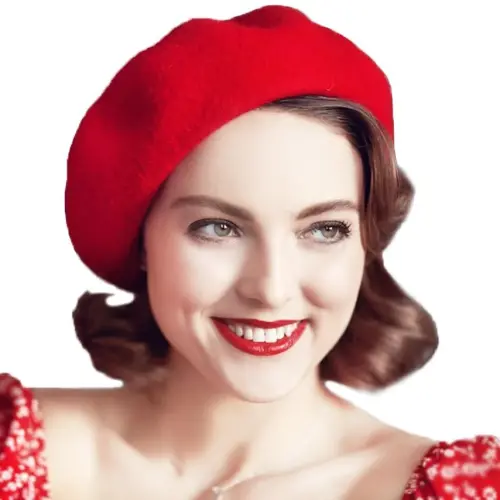 Yanmucy French Beret Vintage Beret Hats for Women Solid Color Classic French Beret Hats Winter Warm Cap for Women & Men - 1