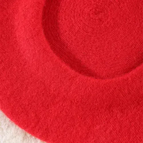 Yanmucy French Beret Vintage Beret Hats for Women Solid Color Classic French Beret Hats Winter Warm Cap for Women & Men - 4