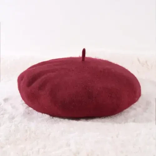 Yanmucy French Beret Vintage Beret Hats for Women Solid Color Classic French Beret Hats Winter Warm Cap for Women & Men - 2