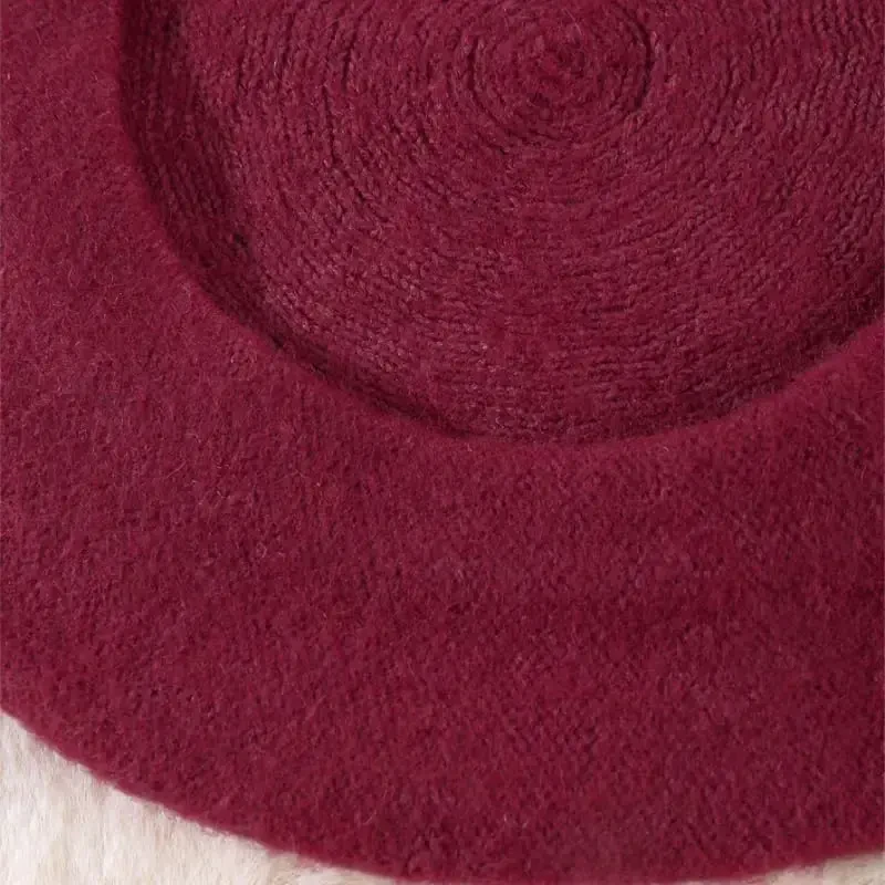 Yanmucy French Beret Vintage Beret Hats for Women Solid Color Classic French Beret Hats Winter Warm Cap for Women & Men - 3