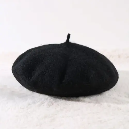 Yanmucy French Beret Vintage Beret Hats for Women Solid Color Classic French Beret Hats Winter Warm Cap for Women & Men - YANMUCY (1)