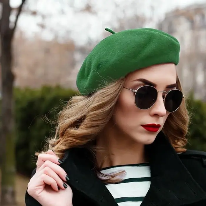 Yanmucy French Beret Vintage Beret Hats for Women Solid Color Classic French Beret Hats Winter Warm Cap for Women & Men - 4