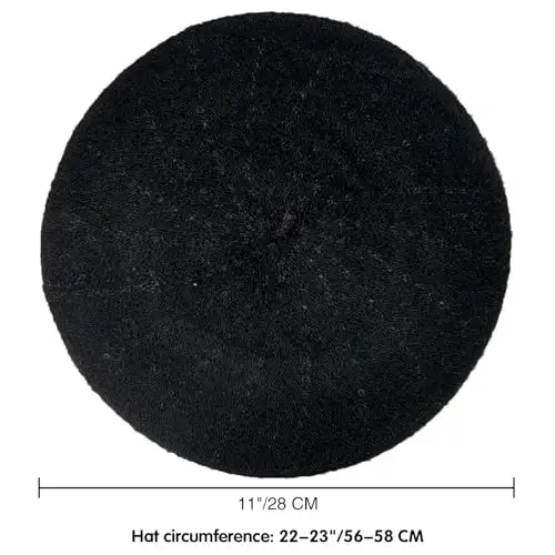 Yanmucy French Beret Vintage Beret Hats for Women Solid Color Classic French Beret Hats Winter Warm Cap for Women & Men - 1