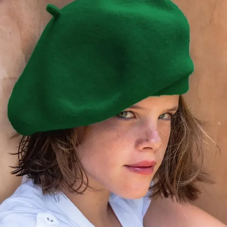 Yanmucy French Beret Vintage Beret Hats for Women Solid Color Classic French Beret Hats Winter Warm Cap for Women & Men - 3