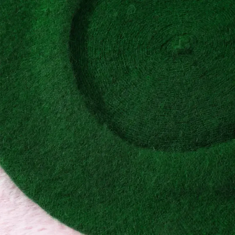 Yanmucy French Beret Vintage Beret Hats for Women Solid Color Classic French Beret Hats Winter Warm Cap for Women & Men - 5