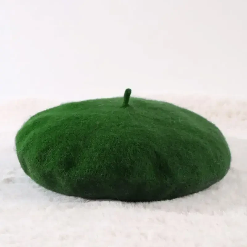 Yanmucy French Beret Vintage Beret Hats for Women Solid Color Classic French Beret Hats Winter Warm Cap for Women & Men - 6