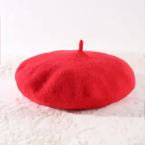 Yanmucy French Beret Vintage Beret Hats for Women Solid Color Classic French Beret Hats Winter Warm Cap for Women & Men - 5