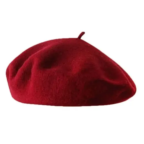 Yanmucy French Beret Vintage Beret Hats for Women Solid Color Classic French Beret Hats Winter Warm Cap for Women & Men - 1