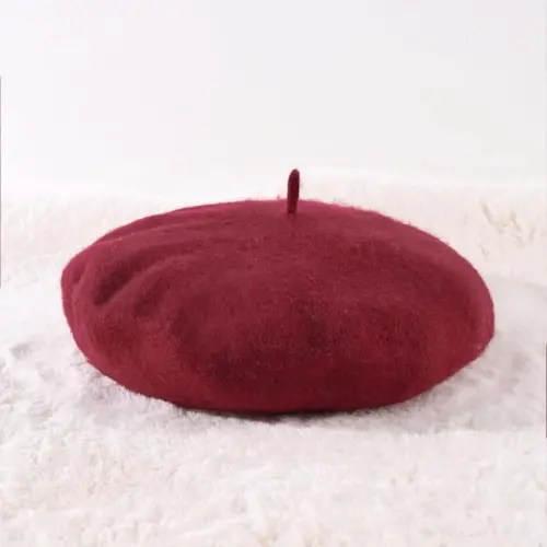 Yanmucy French Beret Vintage Beret Hats for Women Solid Color Classic French Beret Hats Winter Warm Cap for Women & Men - Modazone (1)