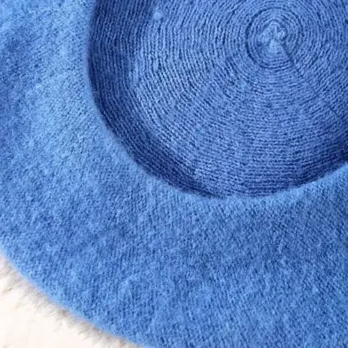Yanmucy French Beret Vintage Beret Hats for Women Solid Color Classic French Beret Hats Winter Warm Cap for Women & Men - 3