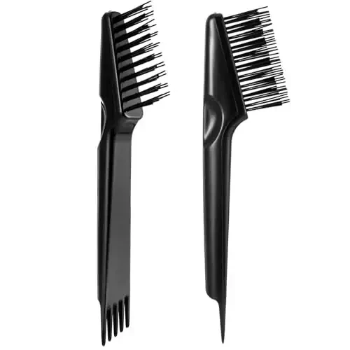 Yaomiao 2 Pcs Hair Brush Cleaner Tool 2 in 1 for Pick Cleaning & Detangling Combs Nylon Brushes, Mini Brush Cleaning Tool for Women and Men, Beauty and Hair Care Home Salon Travel Essentials - YAOMIAO
